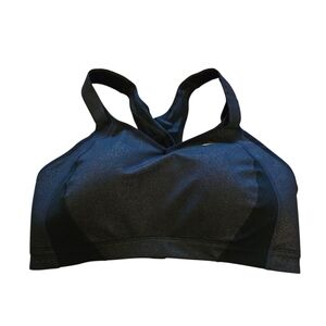 Brooks Black & Gold 40DD Racerback Sports Bra